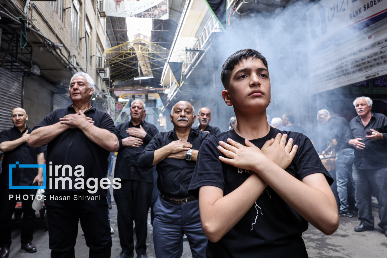 عزاداری در بازار تهران