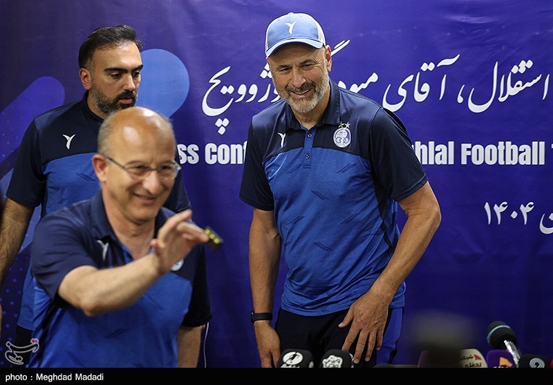 نشست خبری بوژوویچ سرمربی استقلال