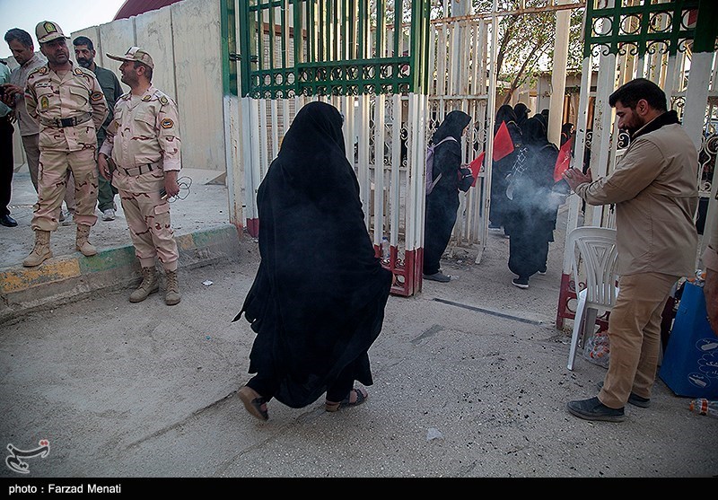 تردد زائرین اربعین حسینی از مرز خسروی