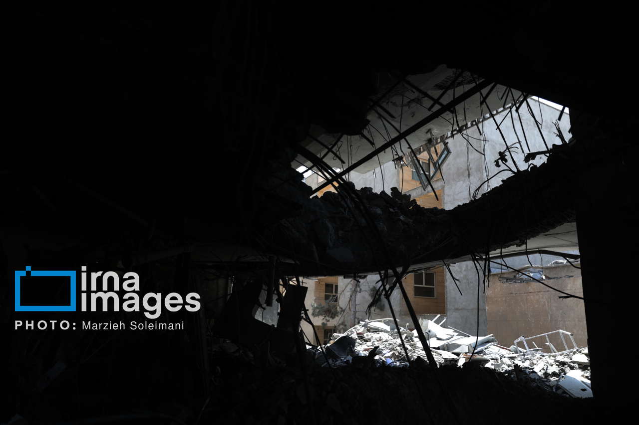 آثار حملات رژیم صهیونیستی در تهران