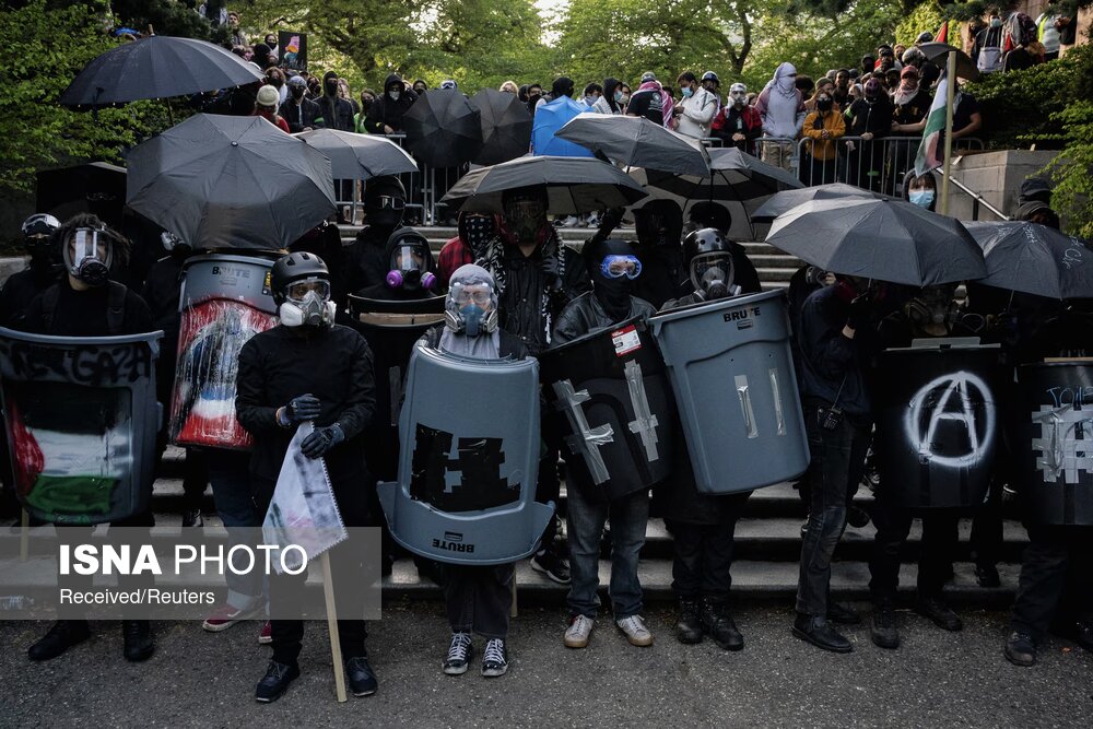 تجمع دانشجویان آمریکا و اروپا در حمایت از مردم فلسطین