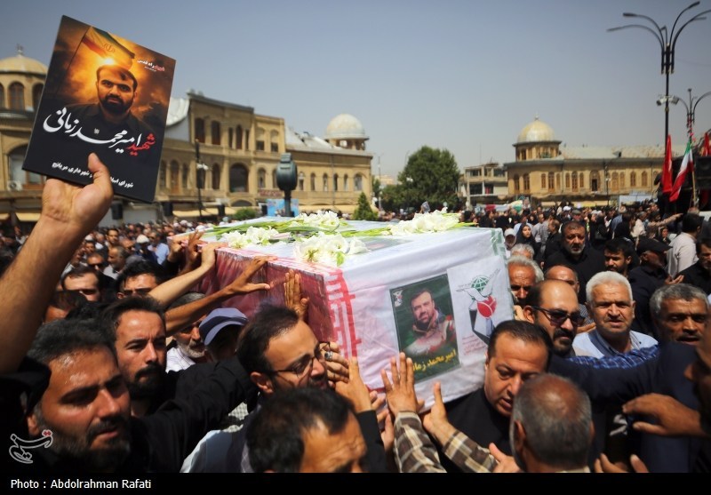 تشییع پیکر شهدای حملات رژیم صهیونیستی در همدان