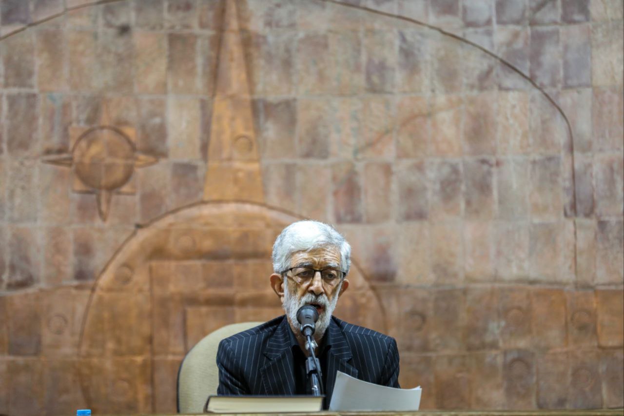 قالیباف در مراسم ترحیم والده غلامعلی حداد عادل