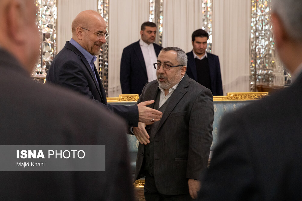  دیدار رئیس و اعضای شورای رهبری حماس با قالیباف 