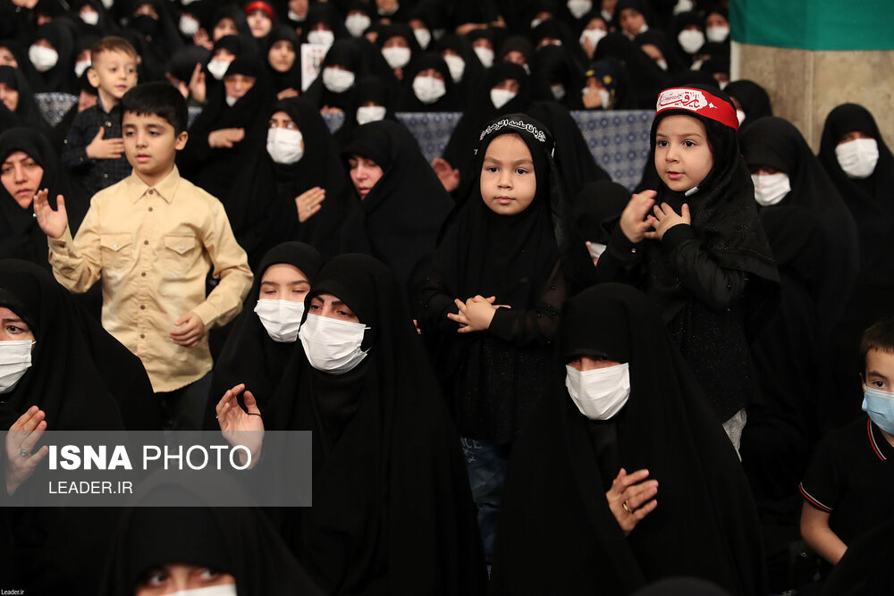 پنجمین شب مراسم عزاداری حضرت فاطمه‌زهرا در بیت رهبری 