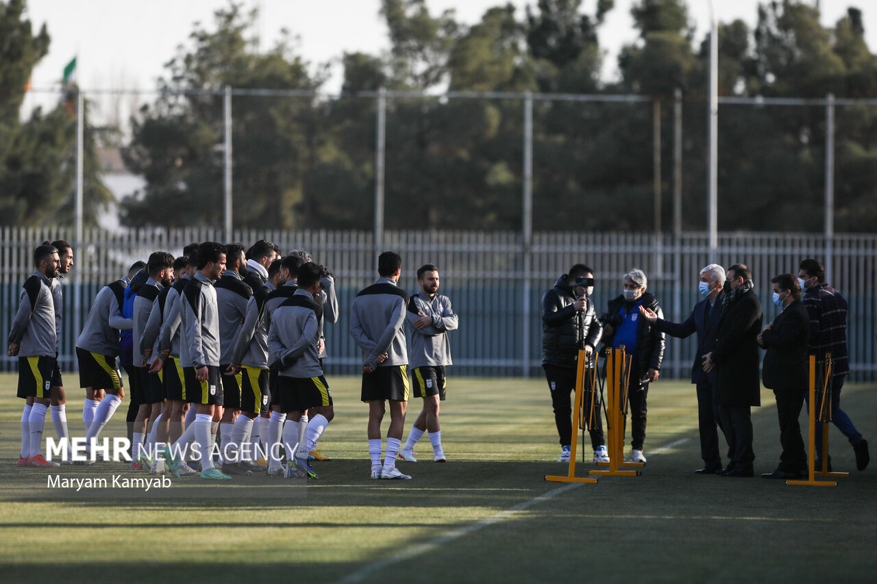 تمرین تیم ملی فوتبال ایران