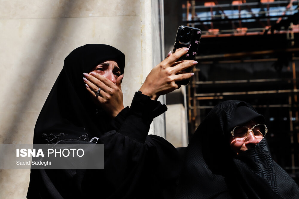 مراسم تشییع و تدفین شهدای تجاوز رژیم صهیونیستی