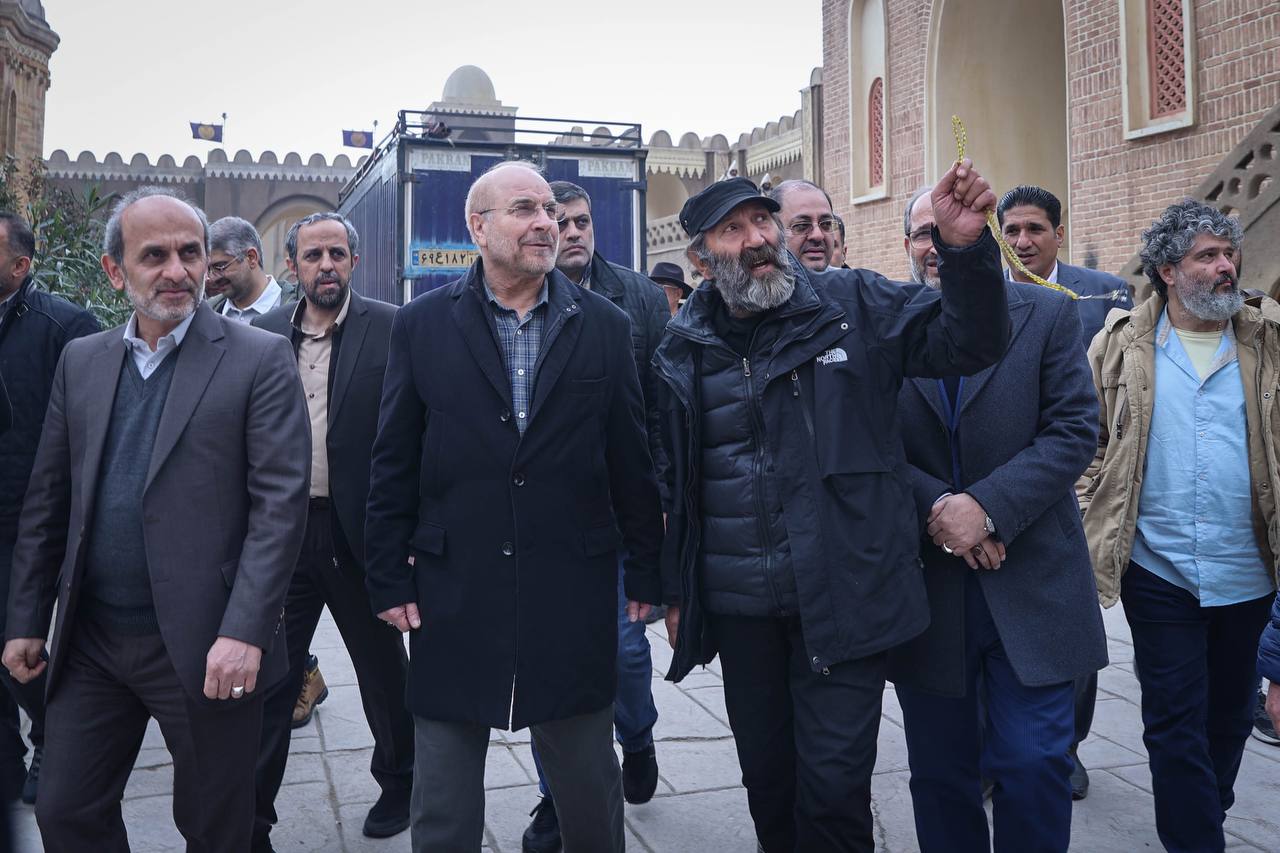 بازدید قالیباف از پشت صحنه سریال سلمان فارسی 