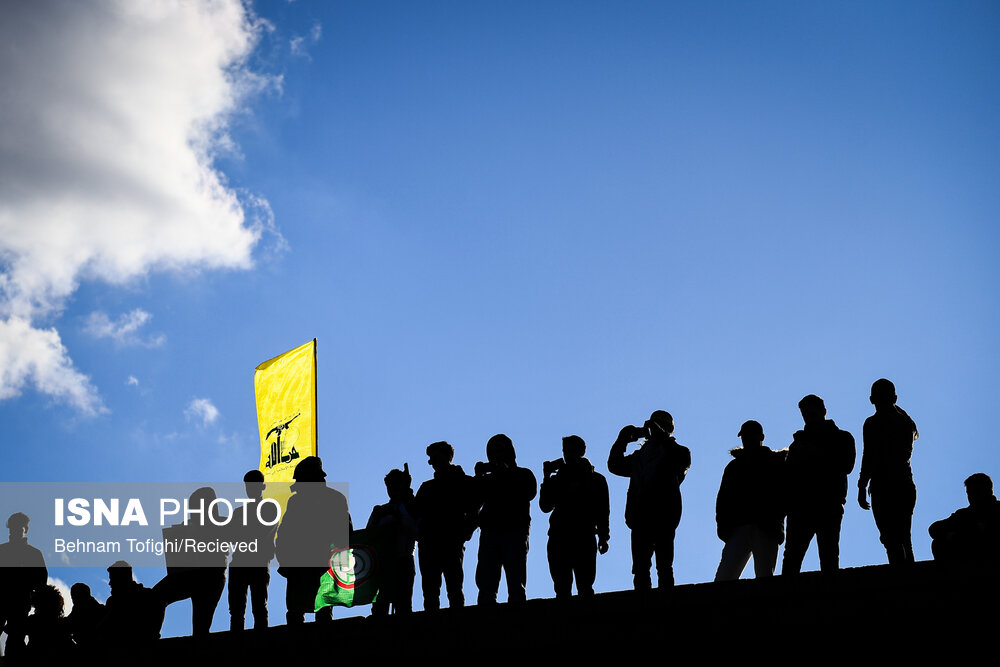 آیین تشییع پیکر شهید سیدهاشم صفی‌الدین - دیر قانون النهر