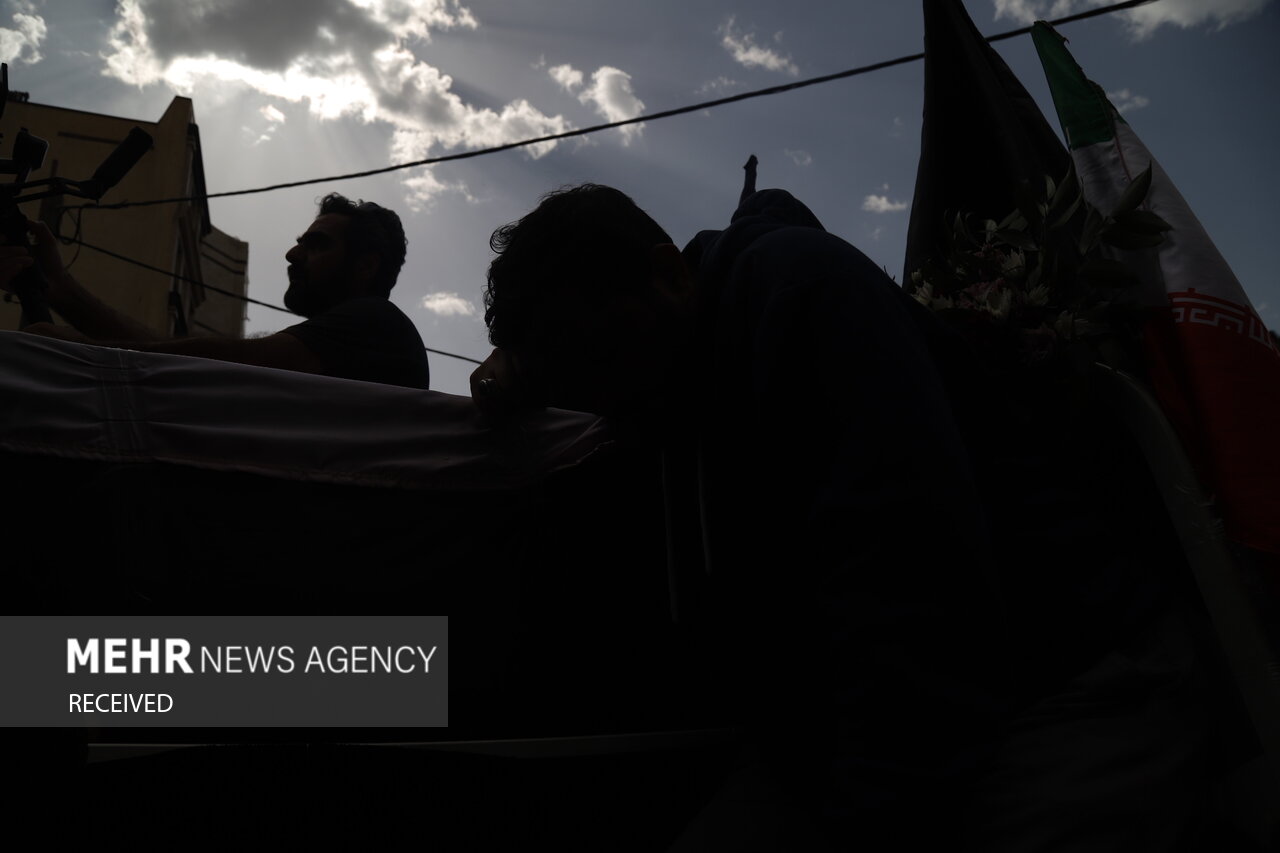 مراسم تشییع شهید رشاد طریقت منفرد