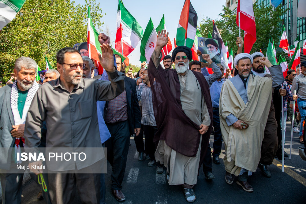 راهپیمایی حمایت از مردم غزه - تهران