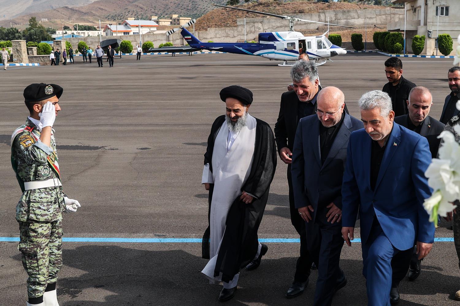 استقبال رسمی از قالیباف در بدو ورود به شهرستان منجیل