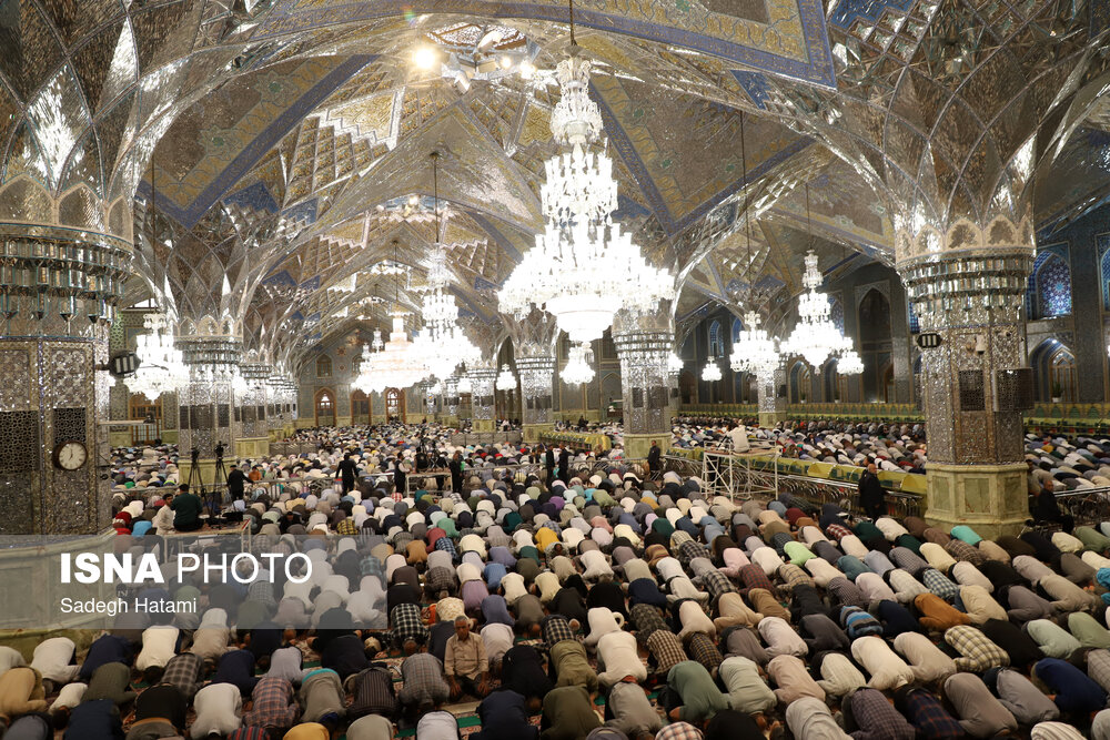 نماز عید سعید قربان در حرم مطهر رضوی