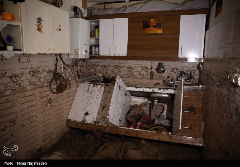 خسارات سیل در محله سیدی مشهد