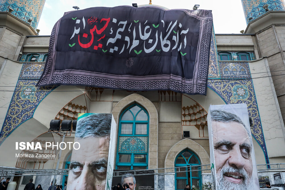 مراسم سالگرد شهادت اسماعیل هنیه و چهلم سردار ایزدی