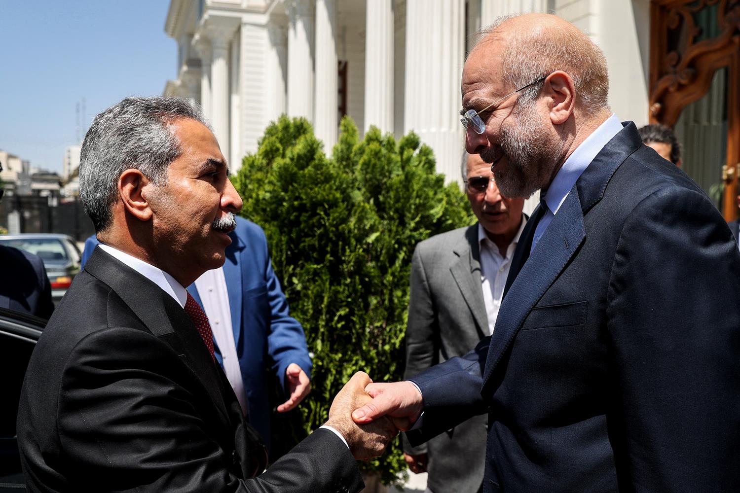 دیدار رئیس شورای عالی قضایی عراق با قالیباف