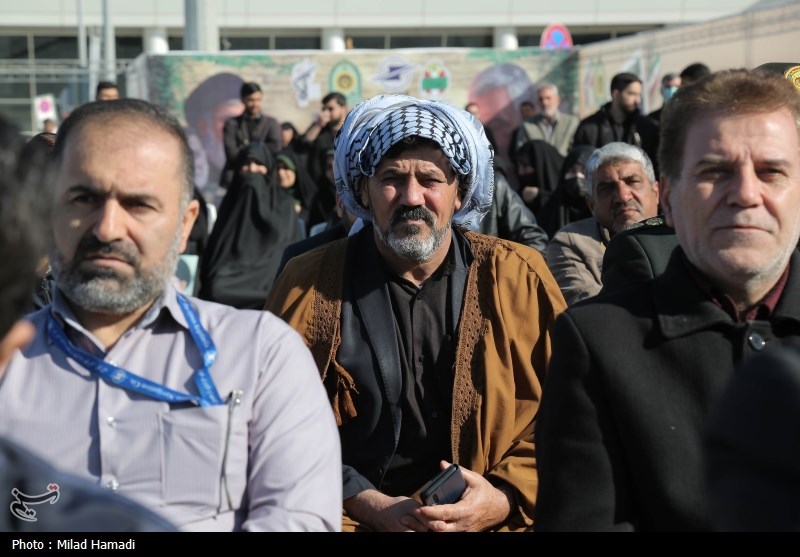 مراسم تشییع پیکر شهید گمنام در فرودگاه اهواز