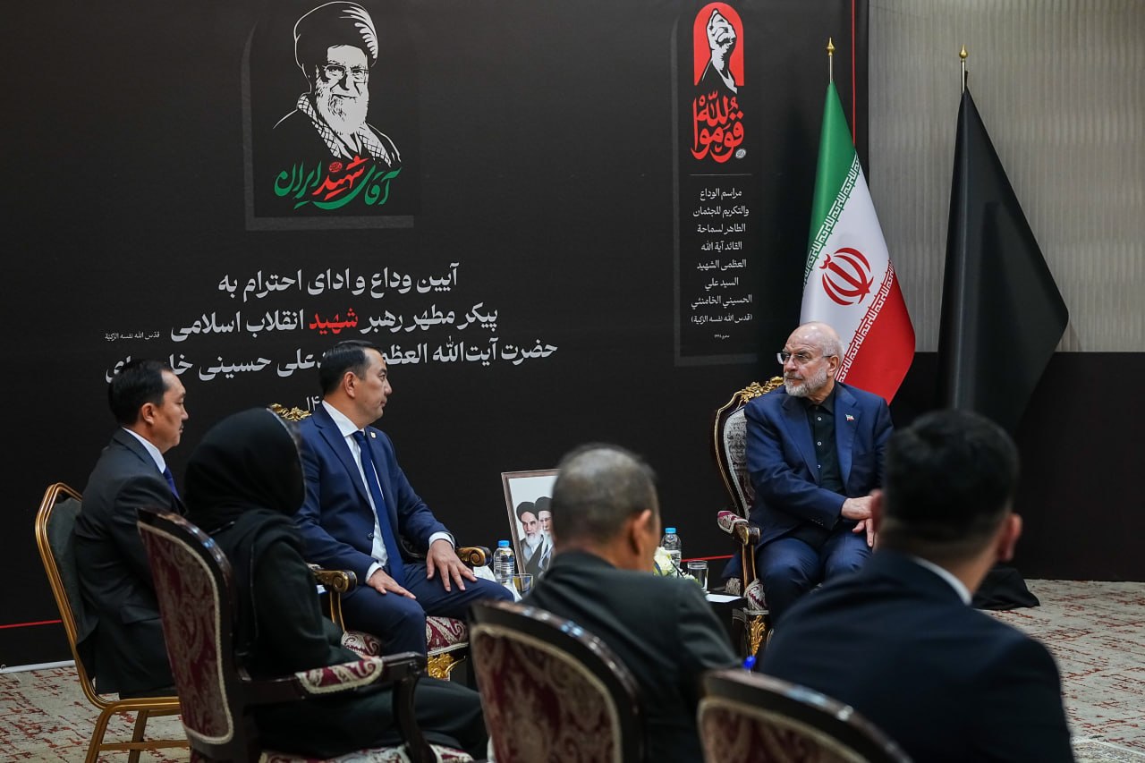 دیدار مارلن مامتعلیف رئیس مجلس قرقیزستان با قالیباف