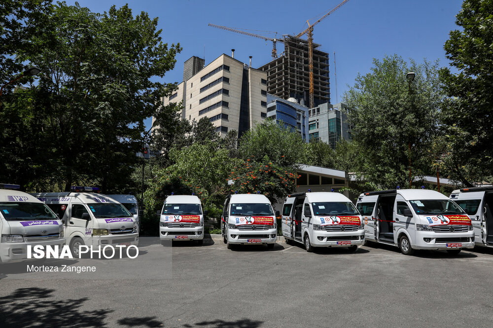 مراسم رژه خودرویی اورژانس اجتماعی در تهران