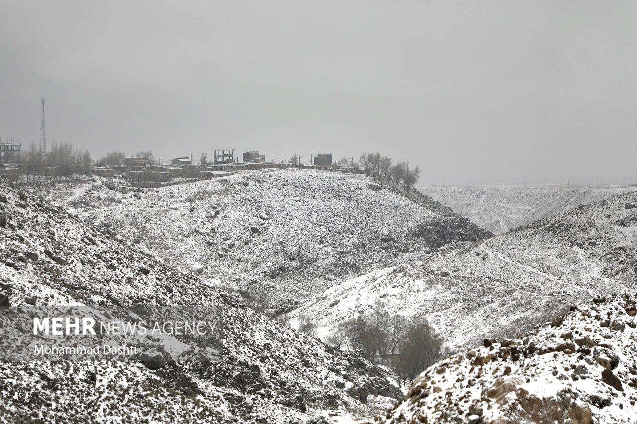 بارش برف بهاری در سرعین