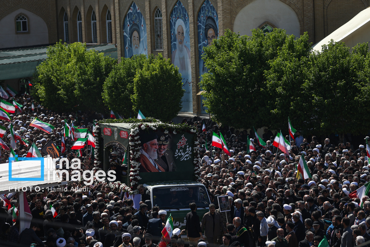 تشییع شهید امیر سپهبد موسوی در قم