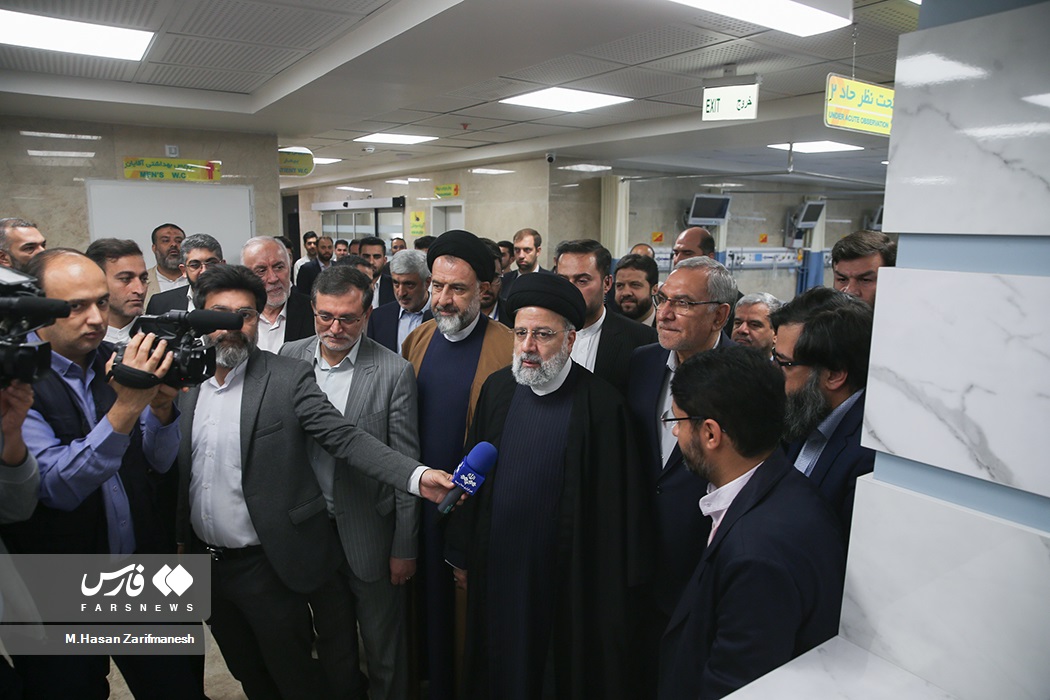 افتتاح بیمارستان امام خمینی(ره) شهریار با حضور رئیسی