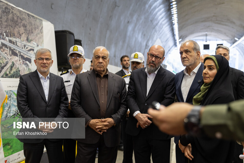 افتتاح باند شرقی منطقه دو آزادراه تهران - شمال
