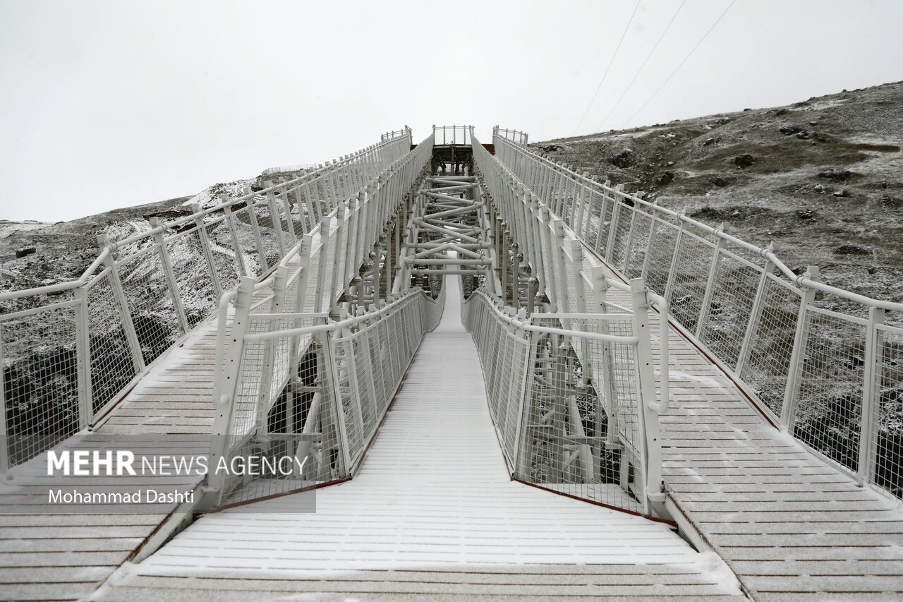 بارش برف بهاری در سرعین