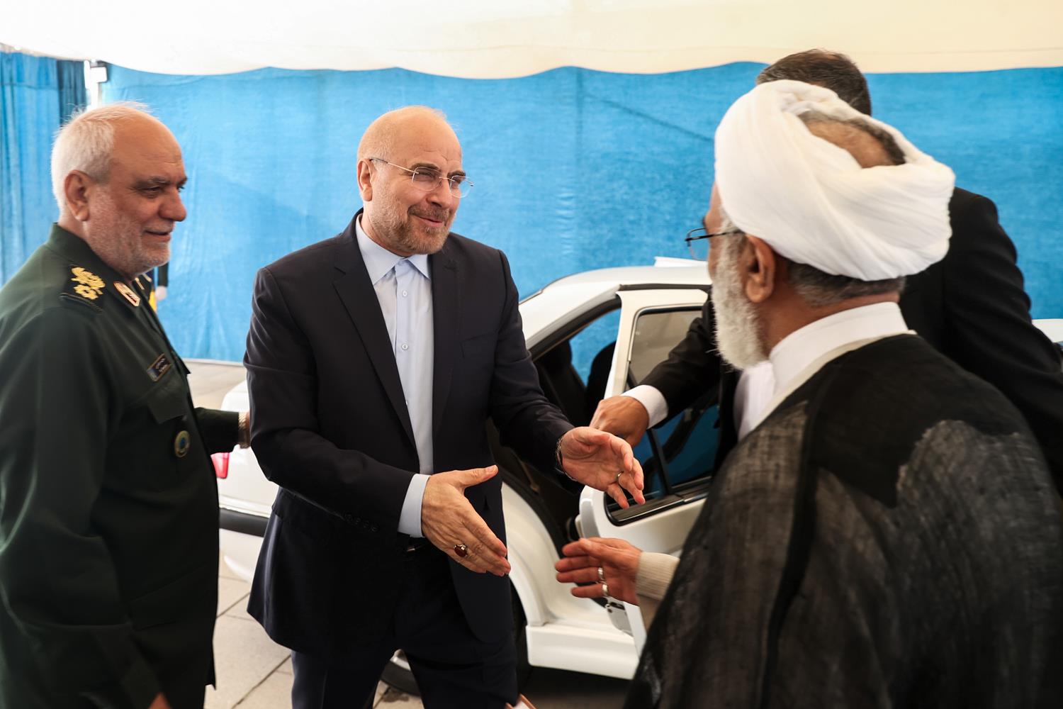 حضور قالیباف در کنگره بزرگداشت شهدای سازمان حفاظت اطلاعات سپاه