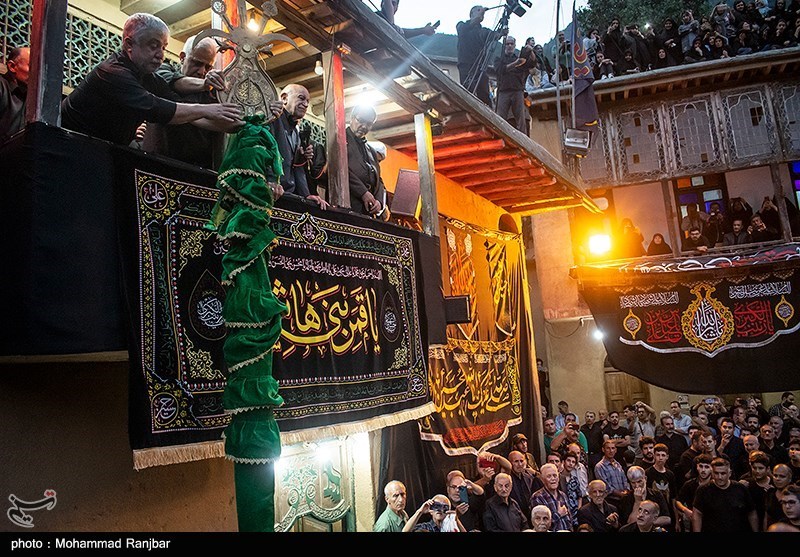 مراسم آئینی علم بندان در ماسوله