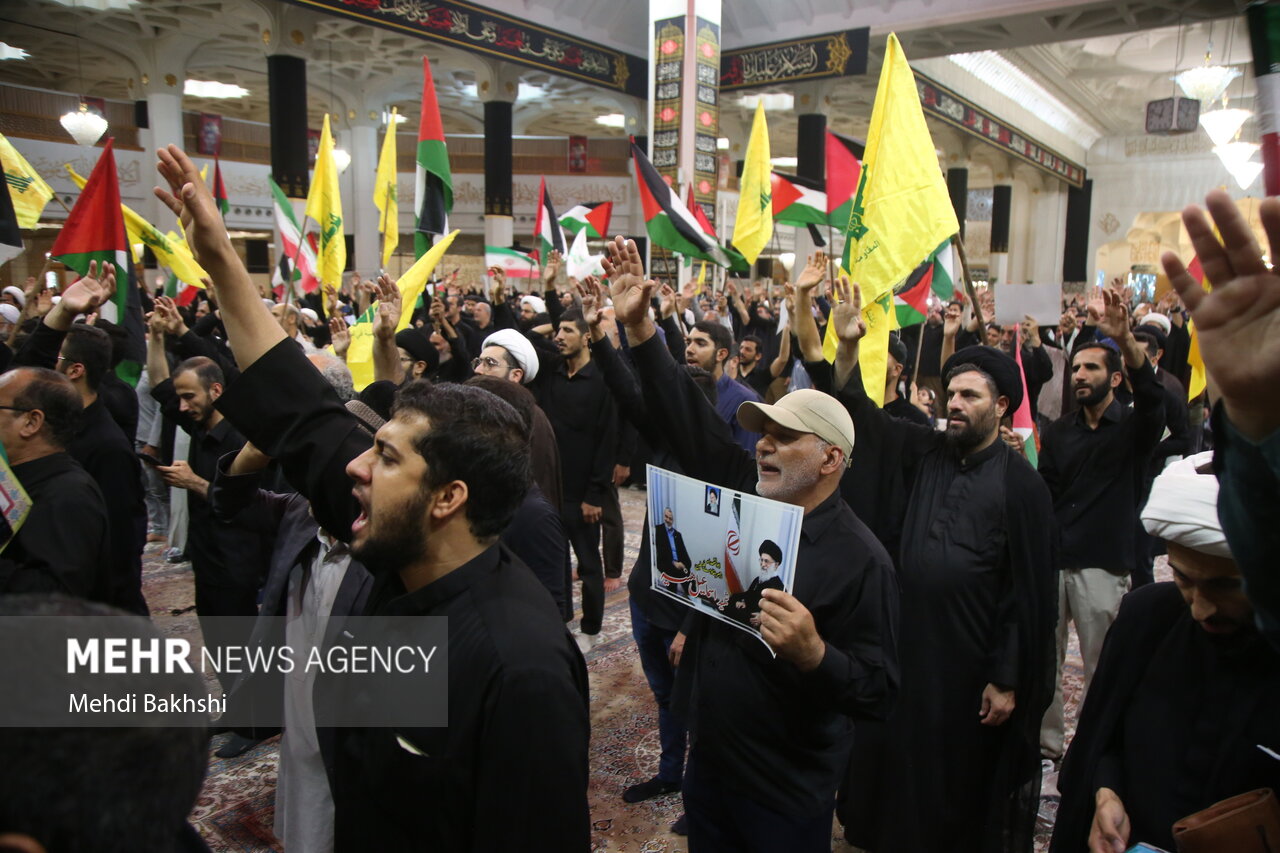 اجتماع مردم قم در محکومیت ترور شهید «اسماعیل هنیه»