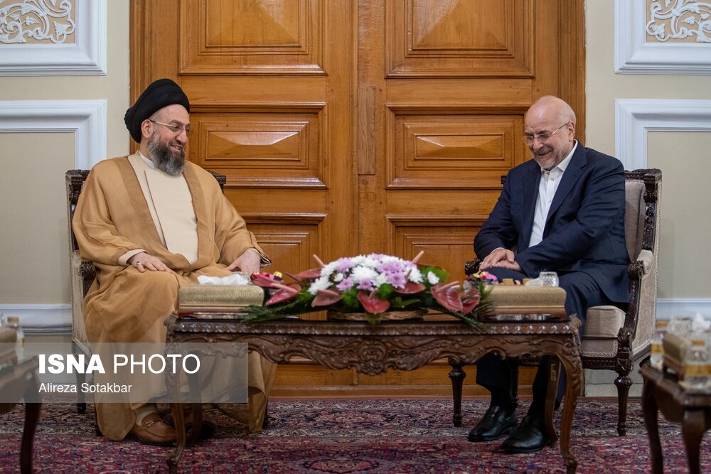 دیدار سیدعمار حکیم با رئیس مجلس