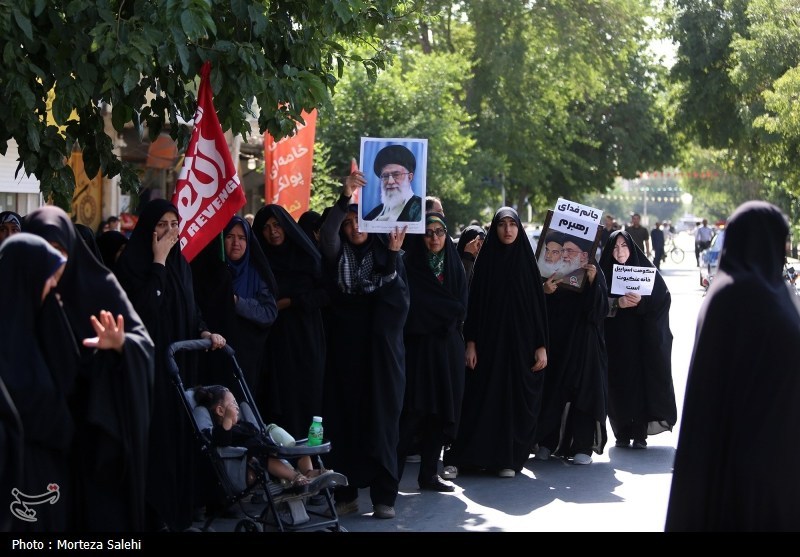 تشییع ۳ شهید حمله رژیم صهیونیستی در نجف آباد اصفهان