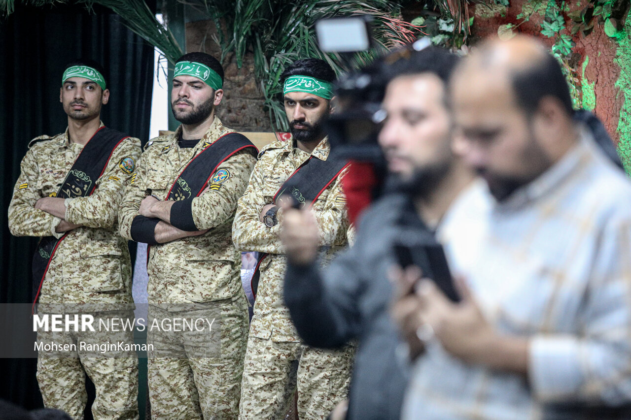 آیین وداع با پیکر مطهر شهیدالقدس