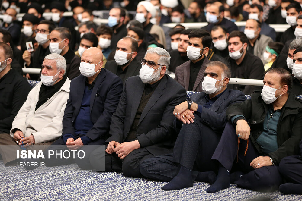 پنجمین شب مراسم عزاداری حضرت فاطمه‌زهرا در بیت رهبری 