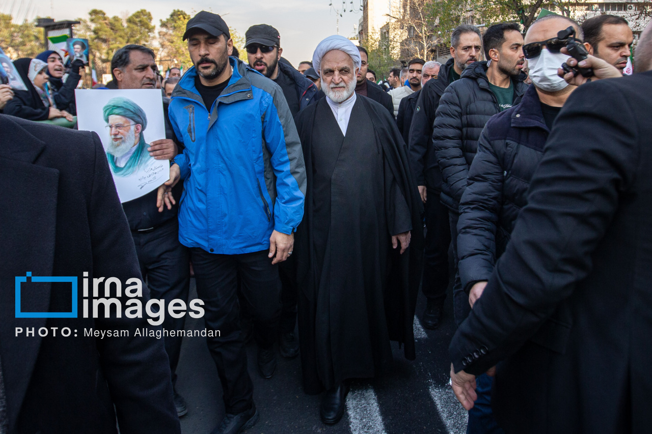 حضور مسئولان در تجمع همبستگی ملی در تهران