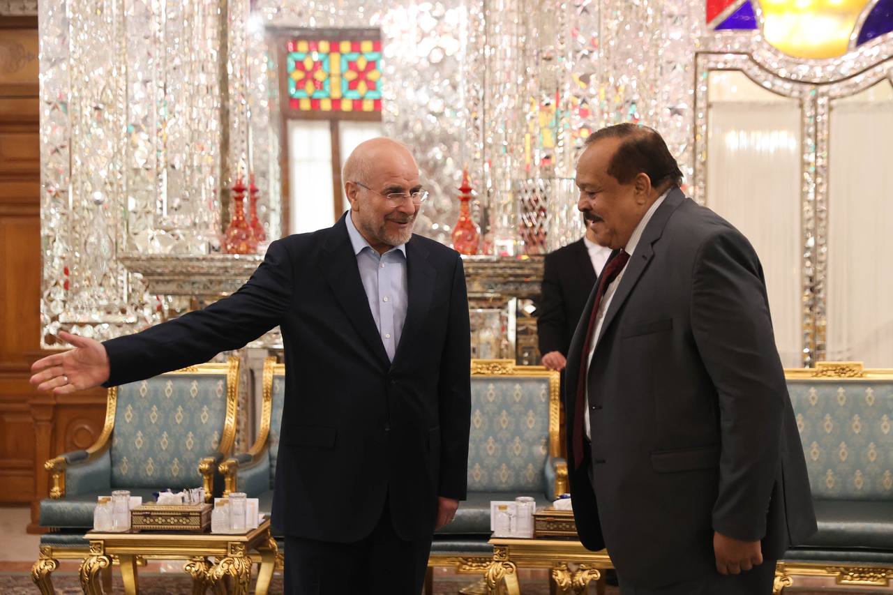 دیدار علی یوسف احمد الشریف وزیر خارجه سودان با قالیباف