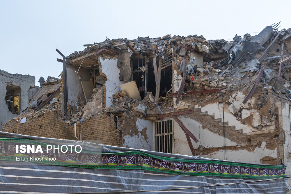 منازل مسکونی خسارت دیده منطقه ۴ تهران در جنگ تحمیلی ۱۲ روزه