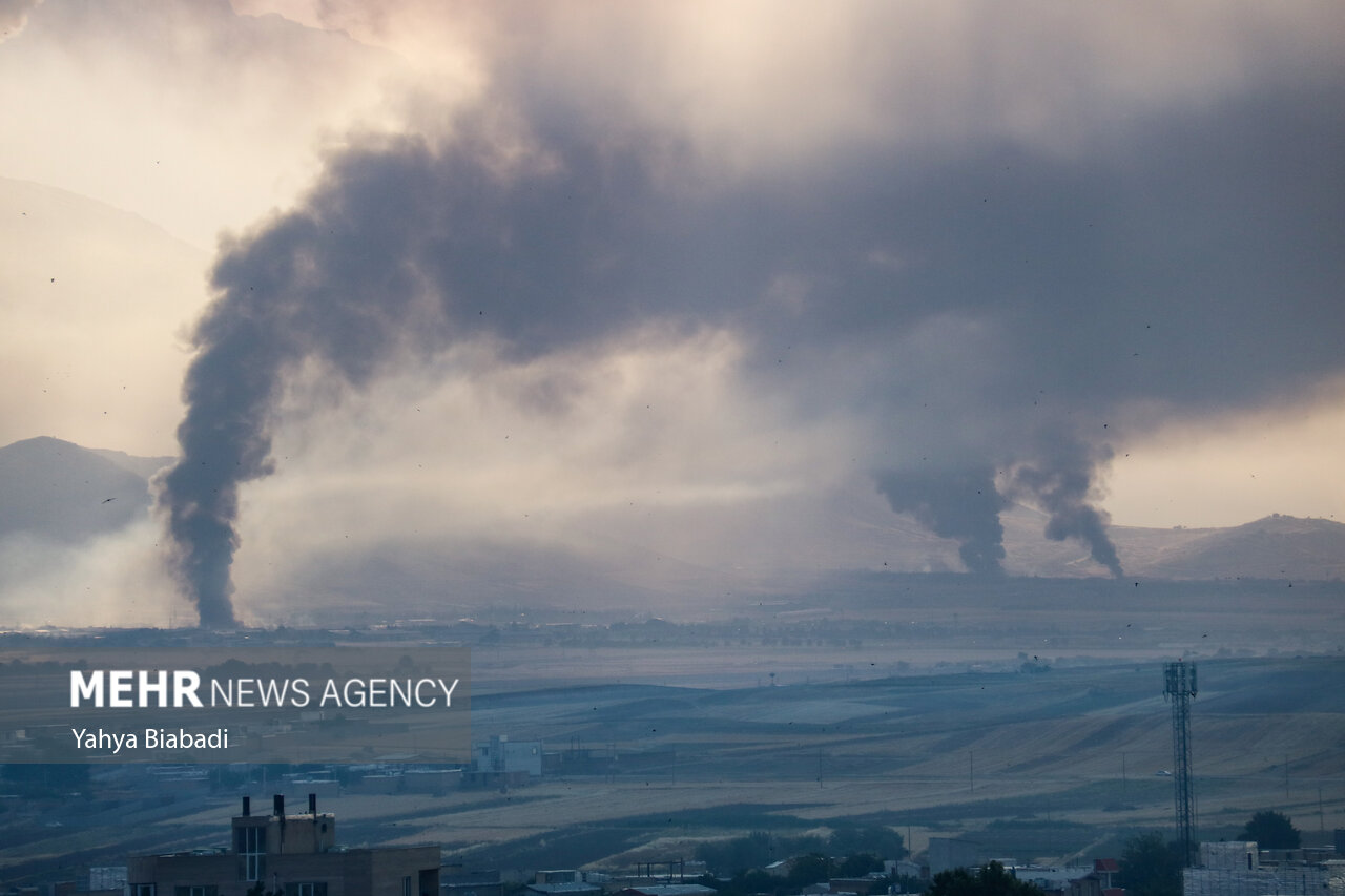 تصاویری از حمله رژیم غاصب صهیونیستی به کرمانشاه