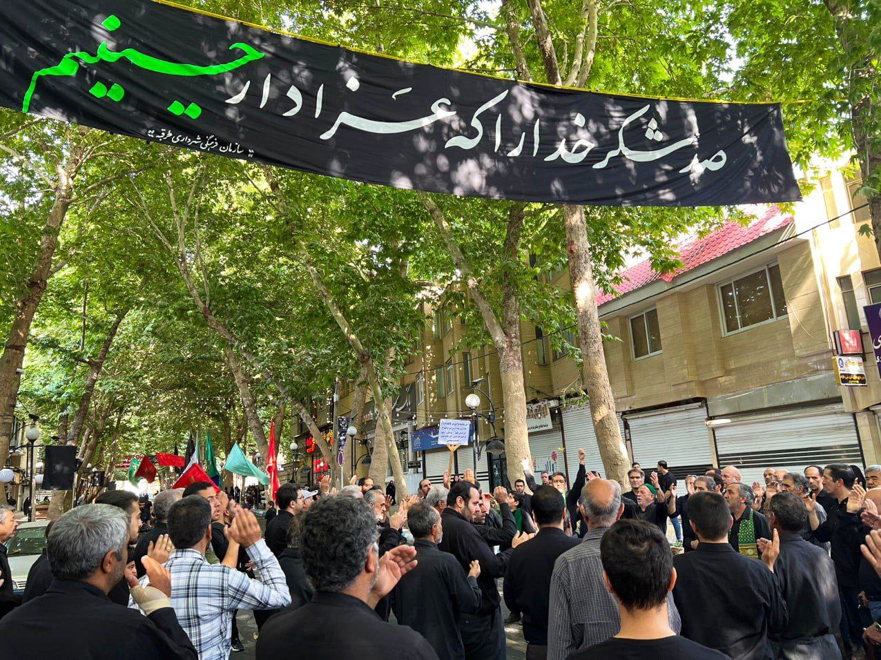 حضور قالیباف در جمع عزاداران در زادگاه پدری
