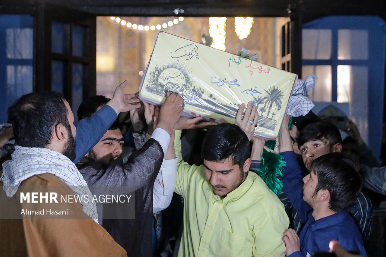 تشییع دو شهید گمنام