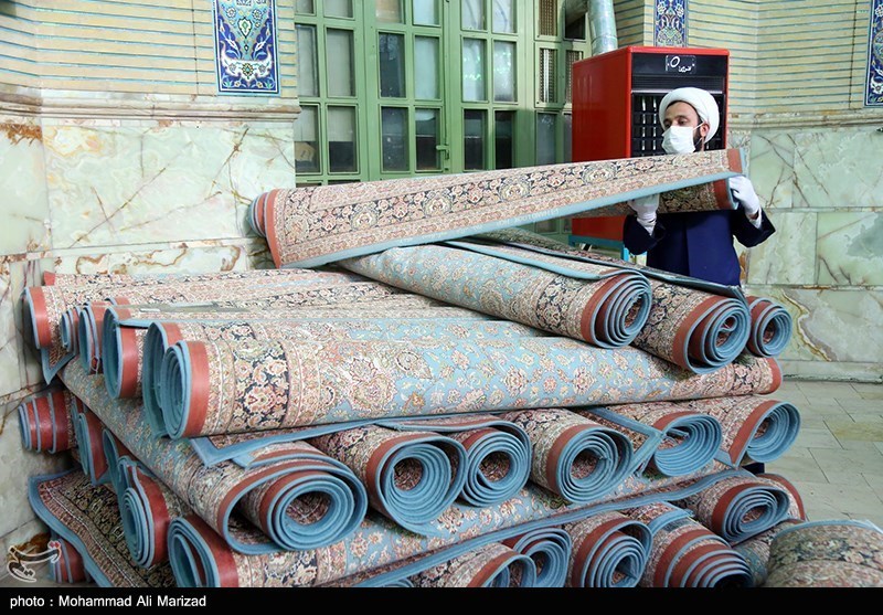 غبار رویی مسجد مقدس جمکران 