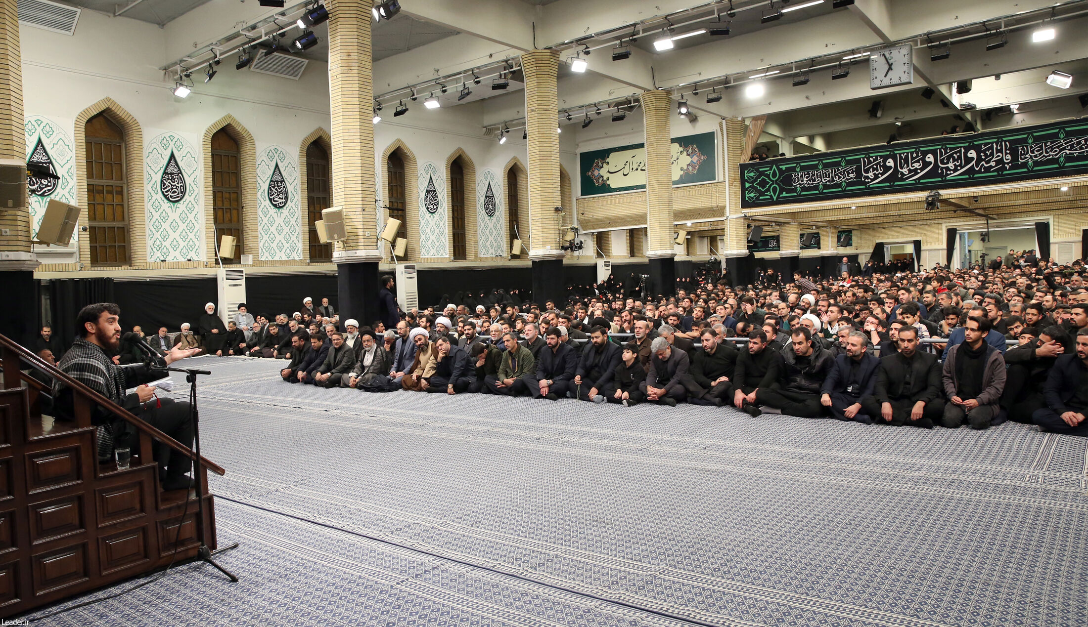 آخرین شب مراسم عزاداری حضرت فاطمه‌ در حسینیه امام خمینی