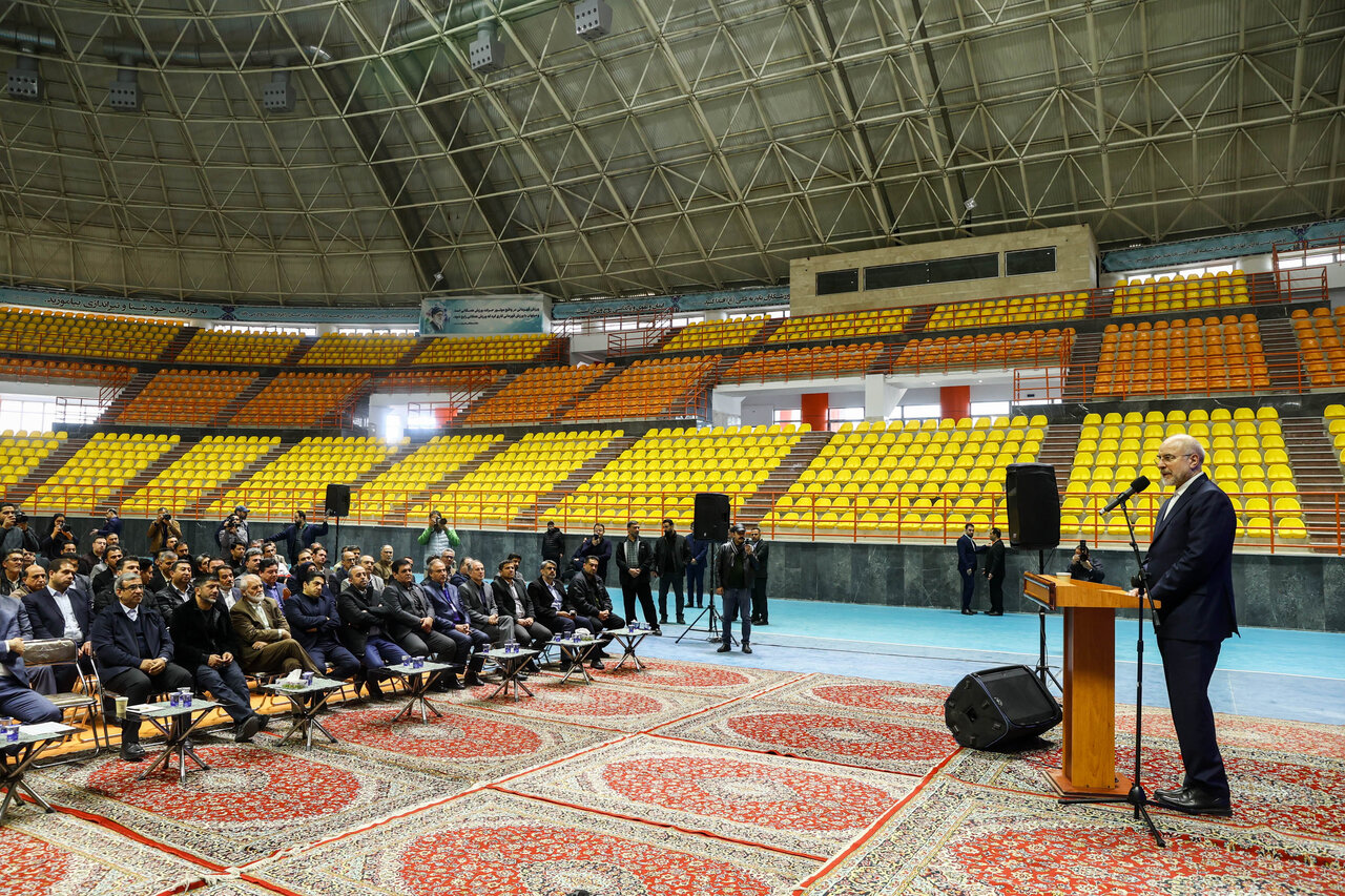  افتتاح خانه کشتی شهدای طرقبه با حضور قالیباف