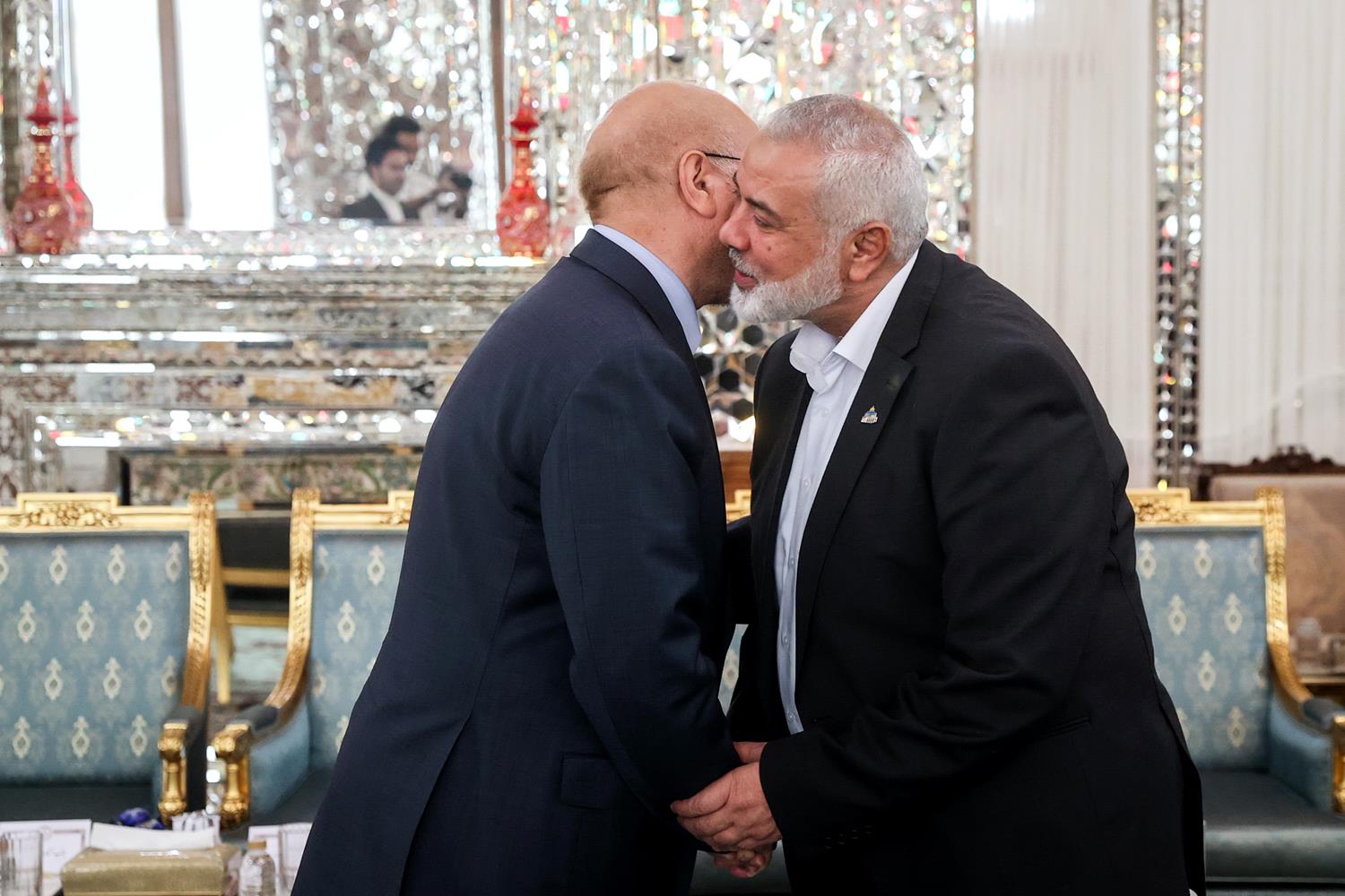 دیدار اسماعیل هنیه با محمدباقر قالیباف