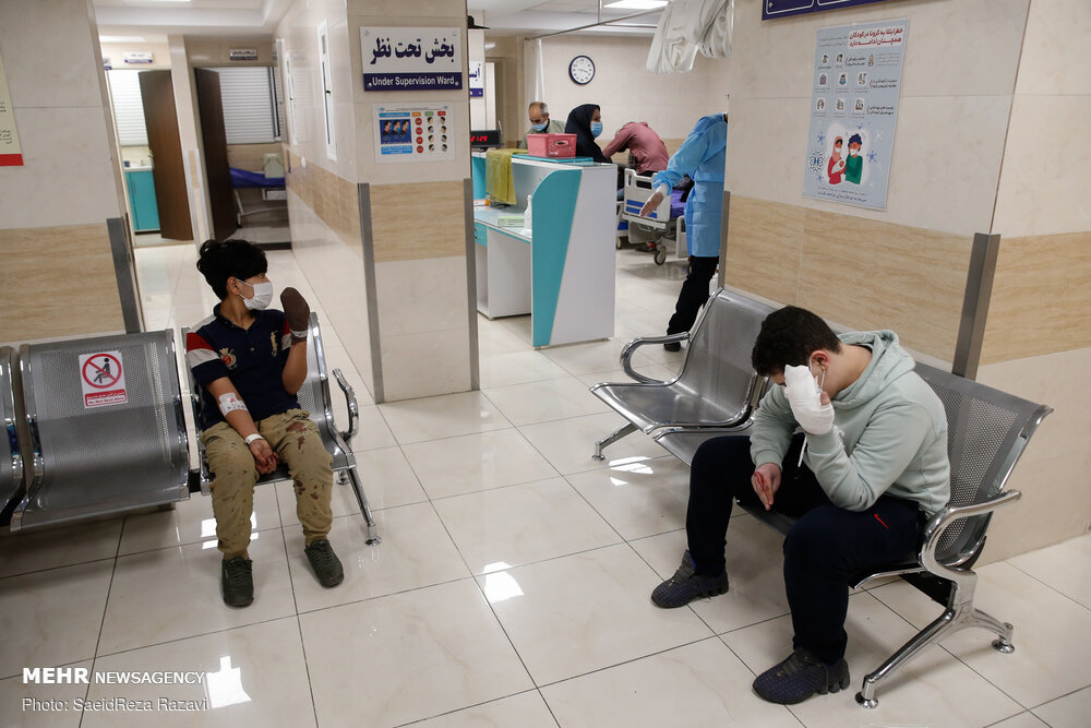 تصاویر دلخراش از مصدومان چهارشنبه آخر سال