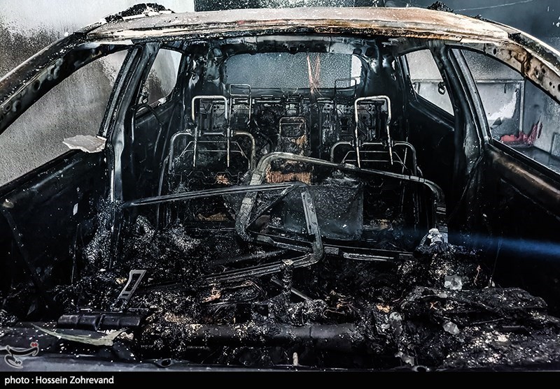 آتش سوزی در ساختمان مسکونی