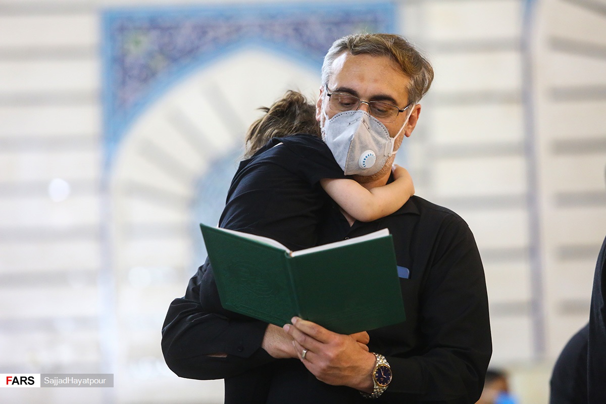 شب تاسوعای حسینی در حرم حضرت معصومه(س)