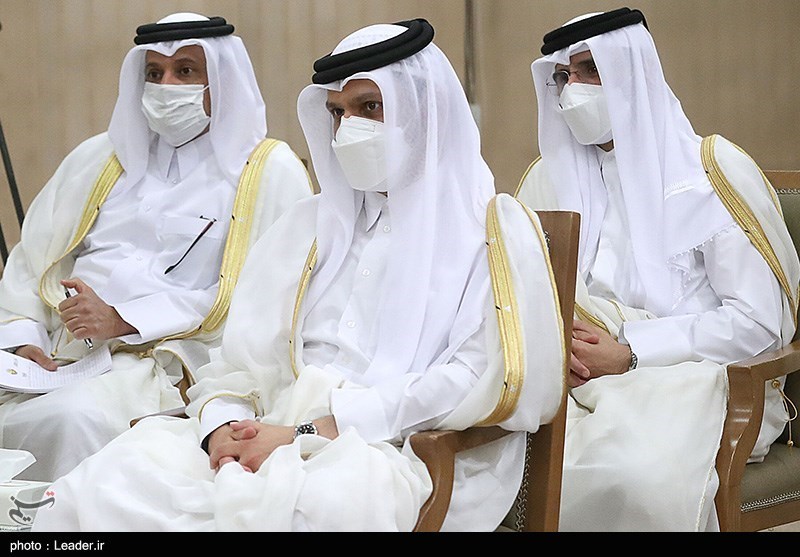 دیدار امیر قطر با رهبر معظم انقلاب اسلامی