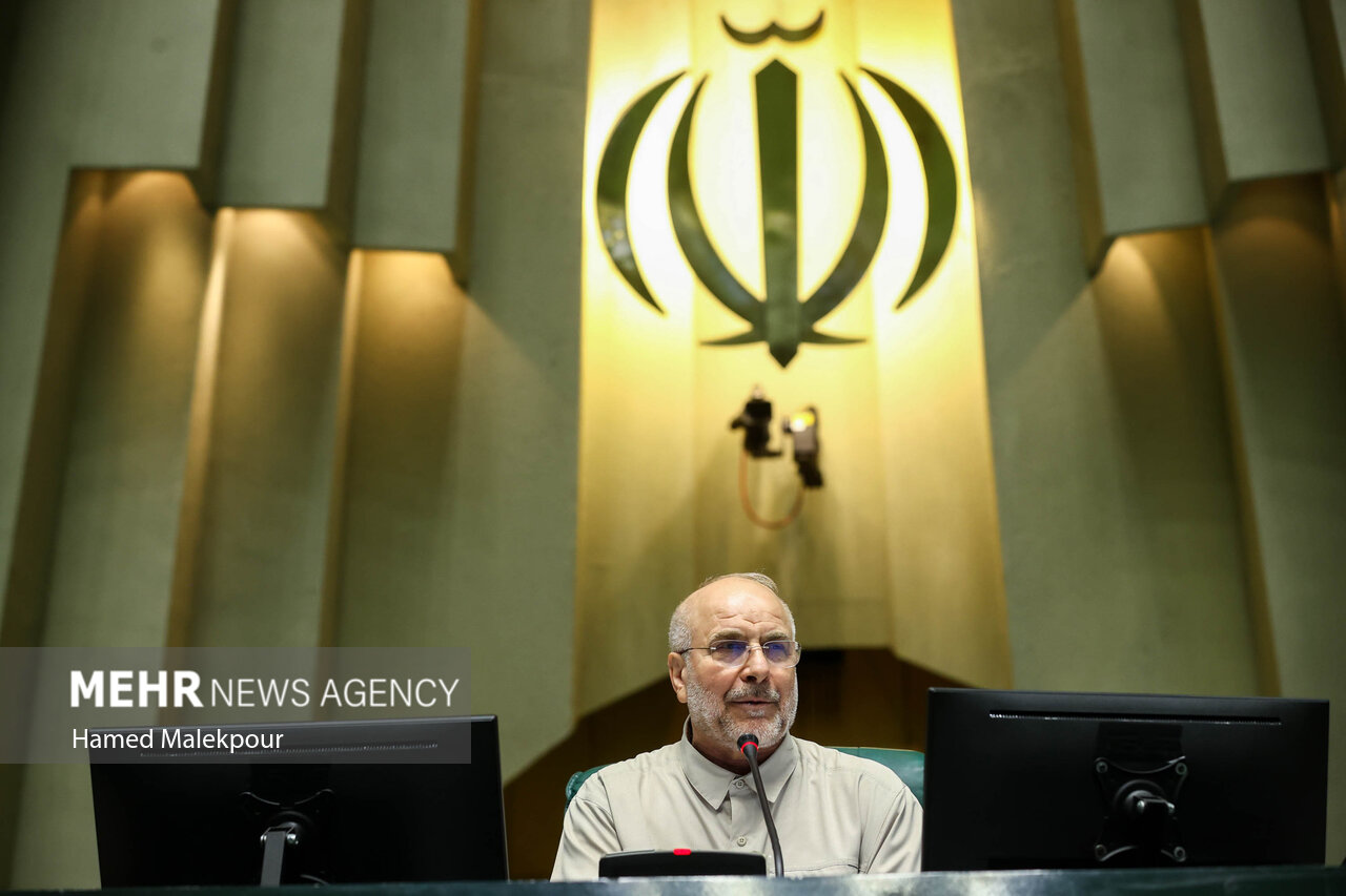 خادمان حرم حضرت عبدالعظیم در صحن مجلس